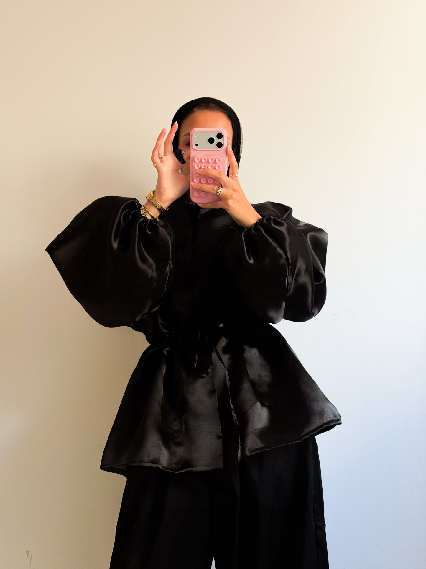 Organza Cardigan | Black