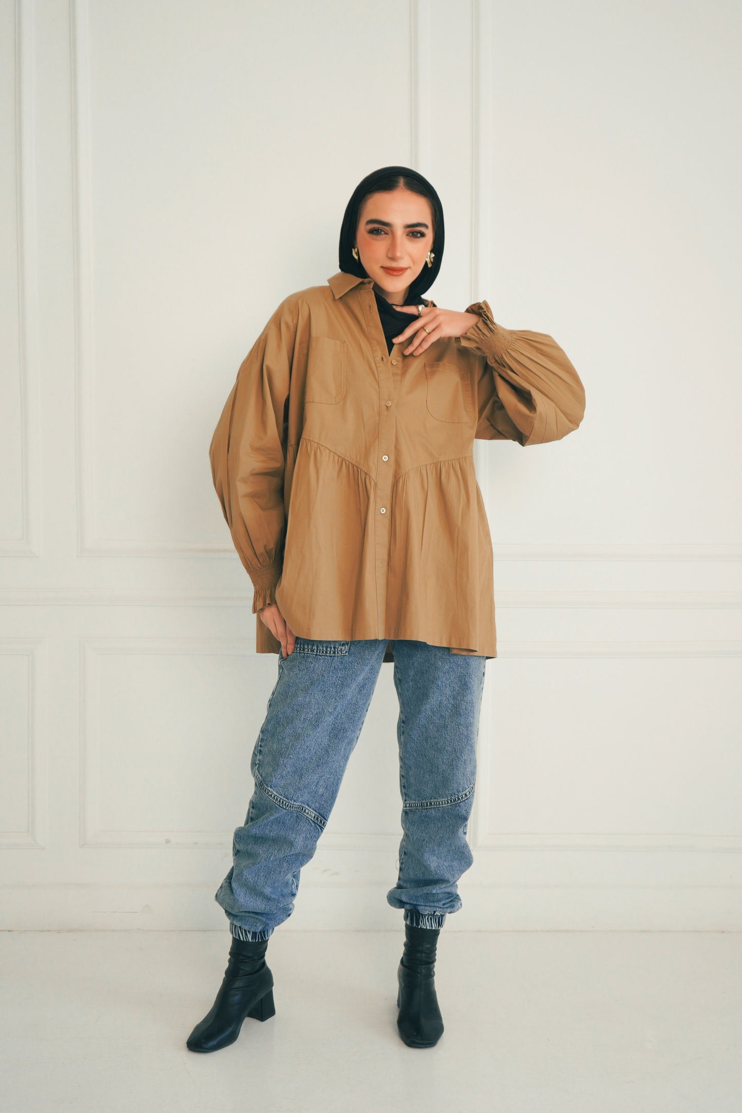 The Luna Shirt - Brown
