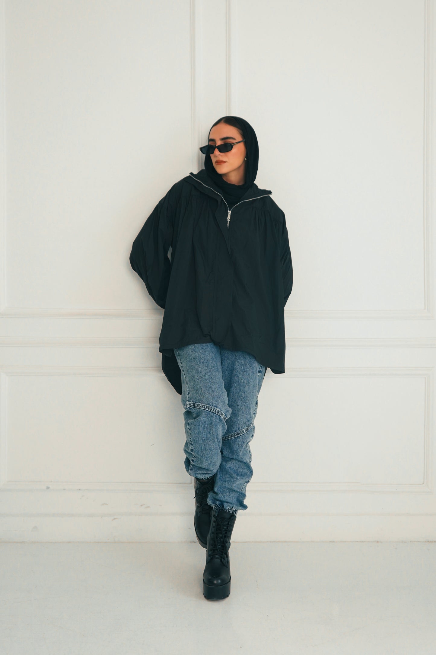 Crinkle Jacket - Black