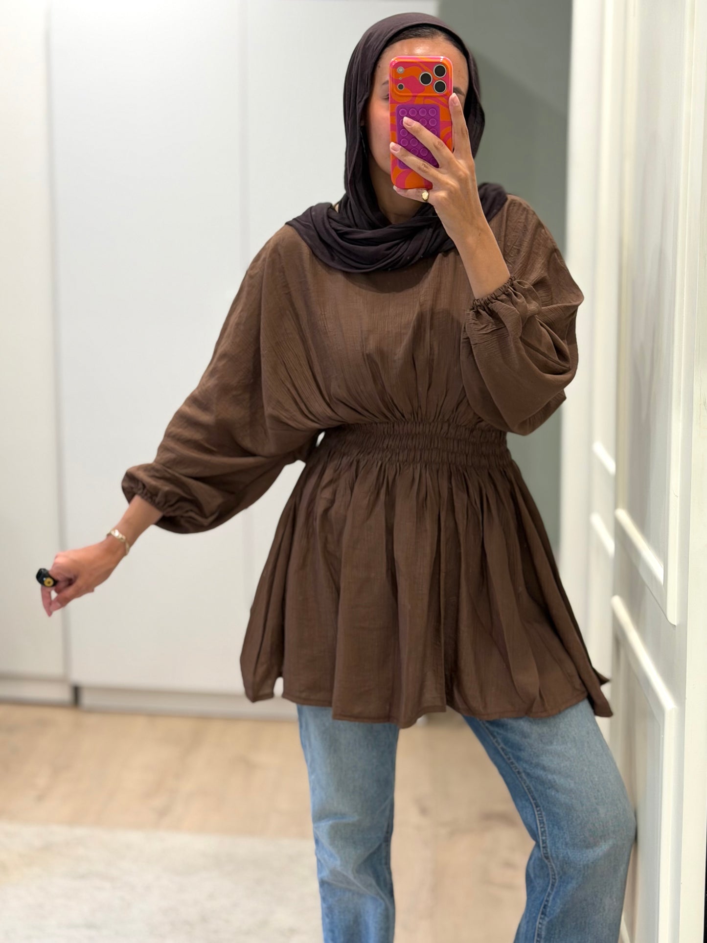Galaxy Blouse - Brown