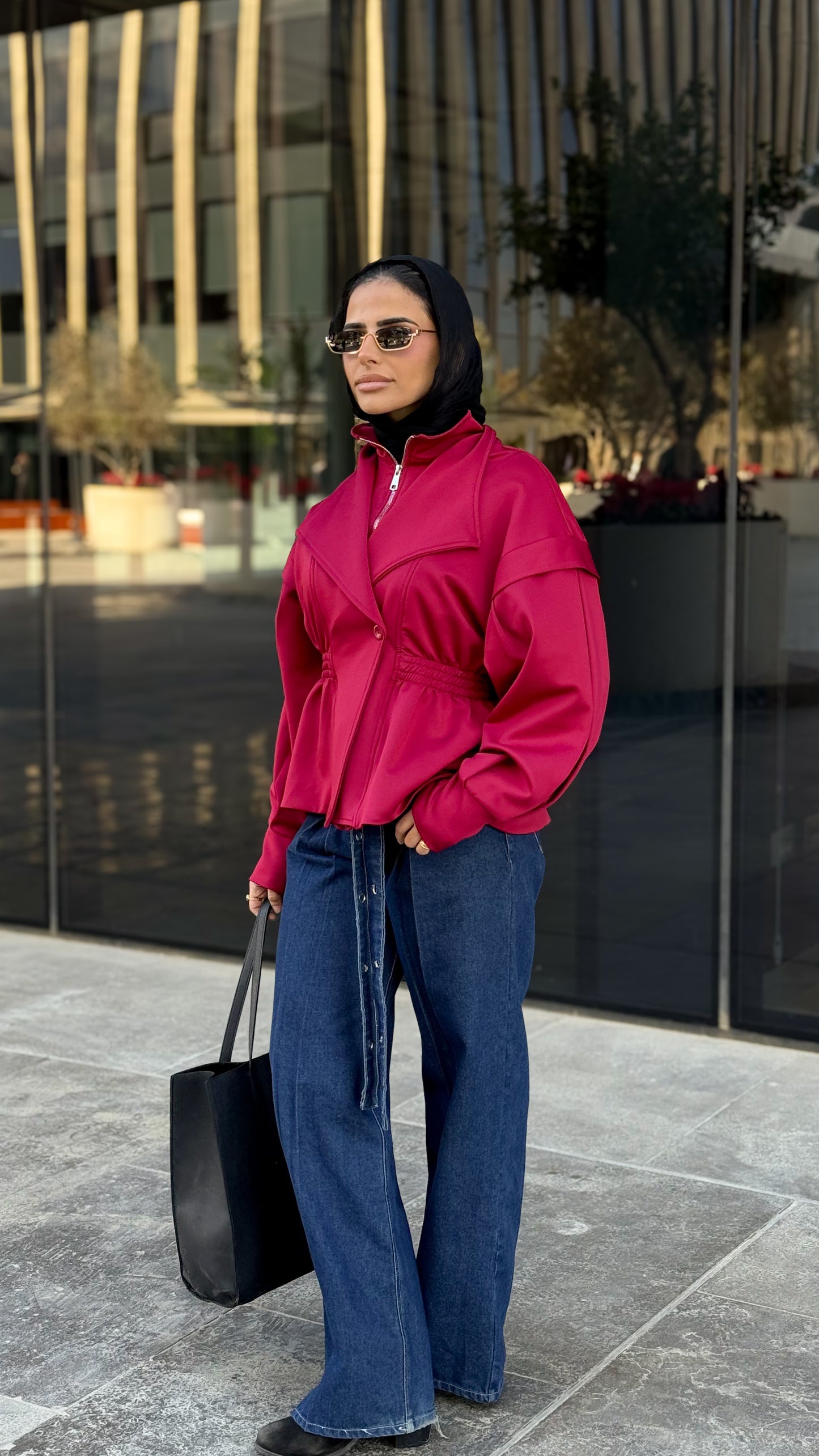 Contour Jacket - Dark Red