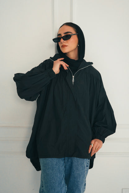 Crinkle Jacket - Black