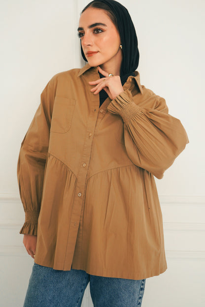 The Luna Shirt - Brown