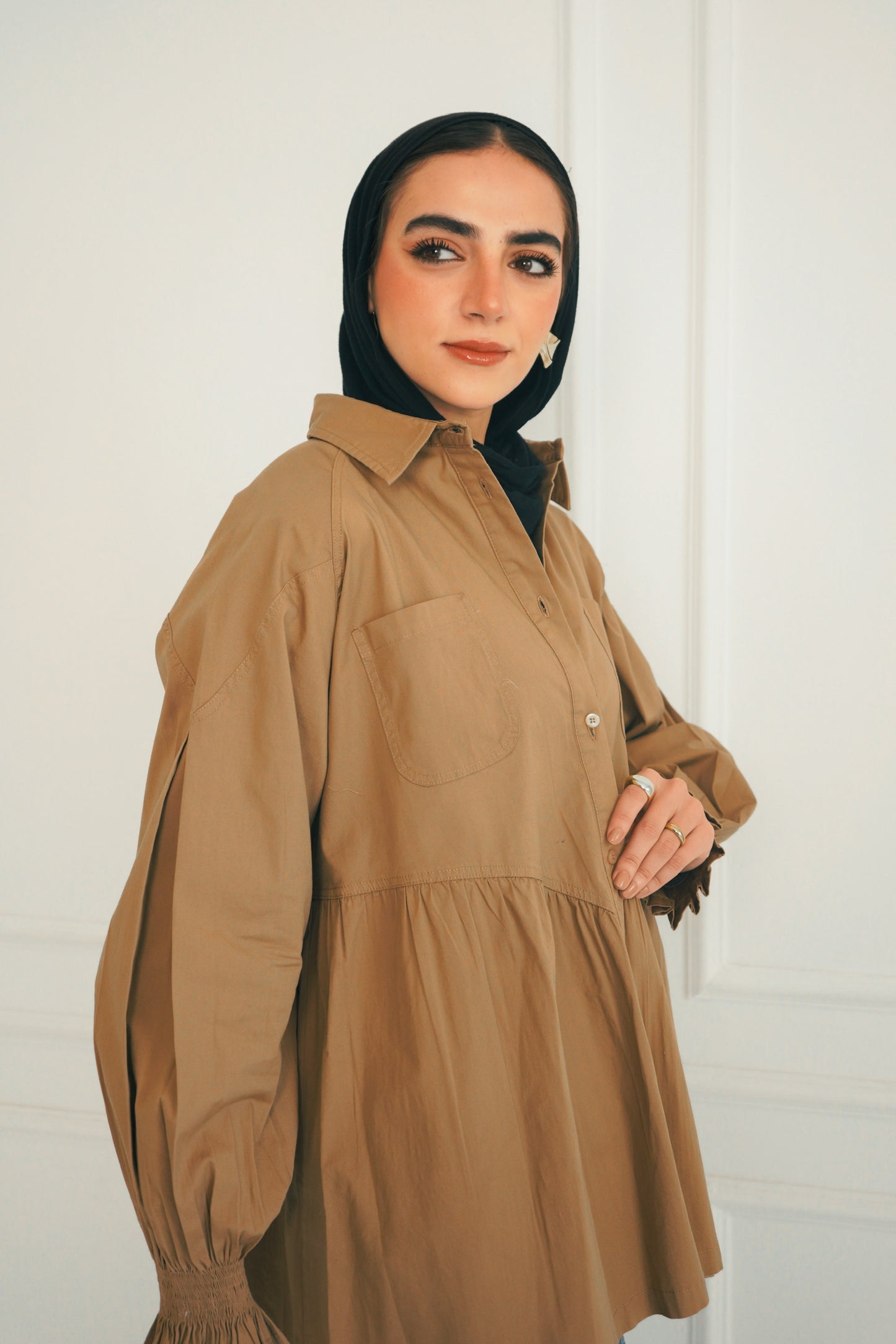The Luna Shirt - Brown