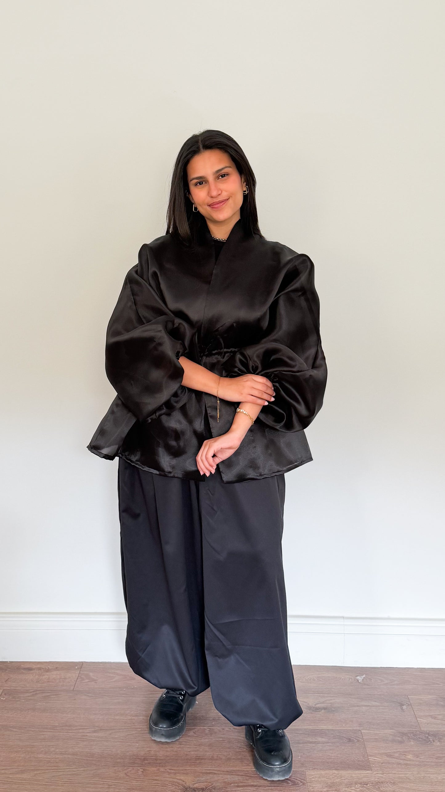 Organza Cardigan | Black