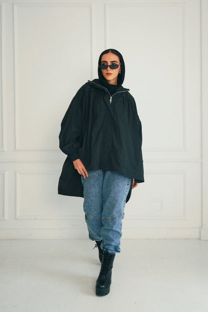 Crinkle Jacket - Black