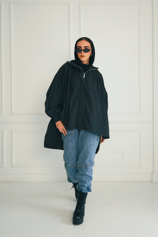 Crinkle Jacket - Black