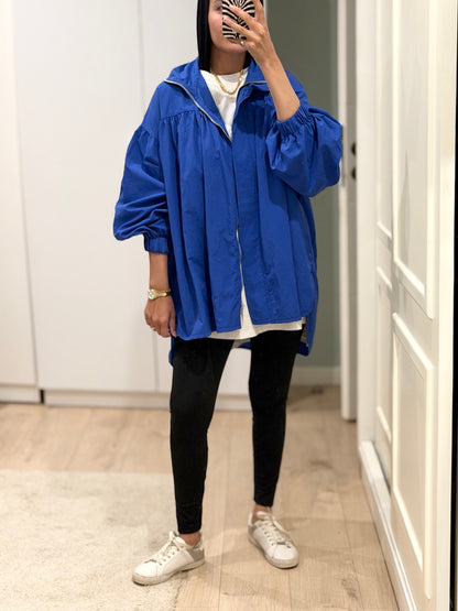 Crinkle Jacket- Blue