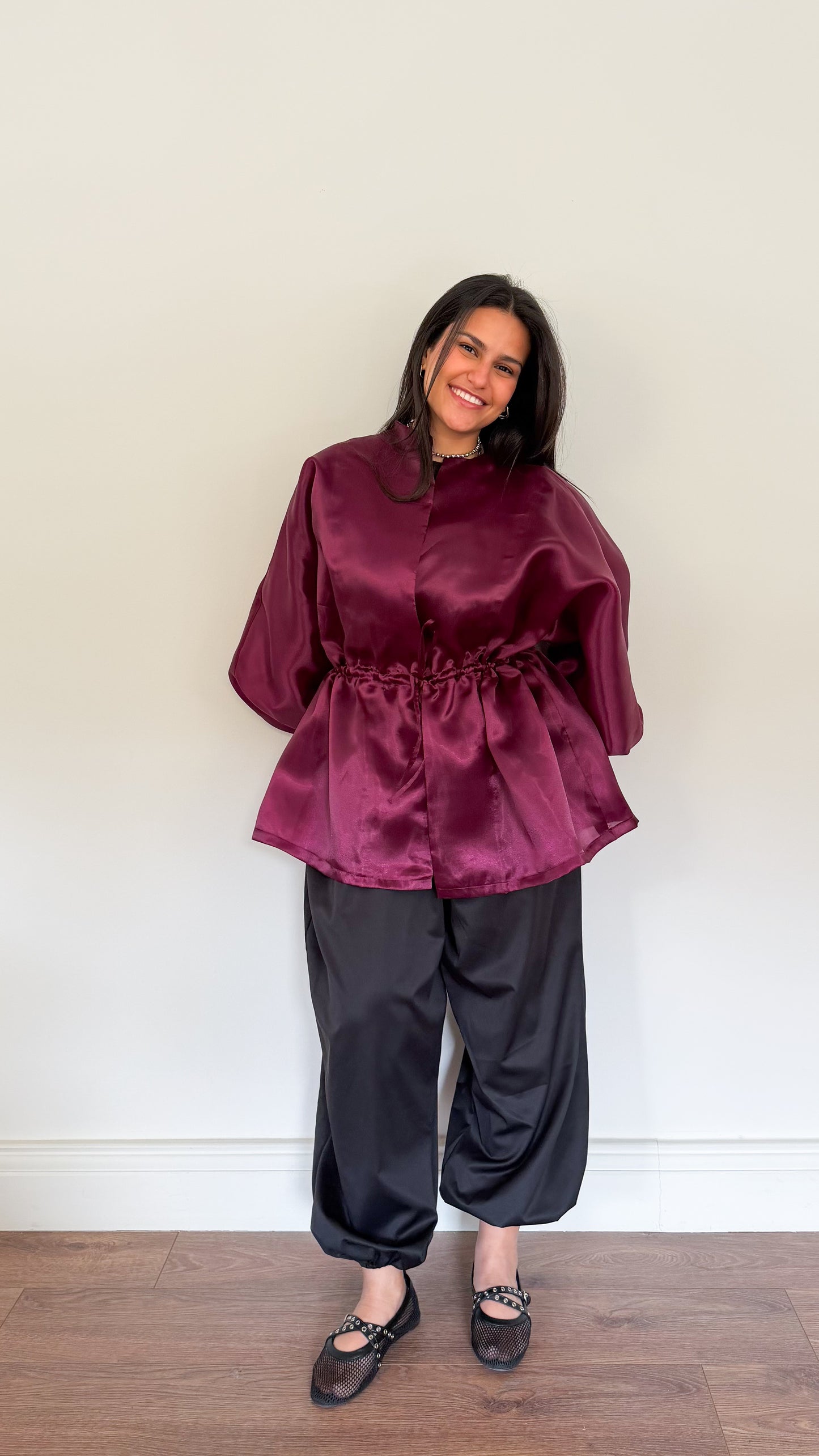 Organza Cardigan | Berry