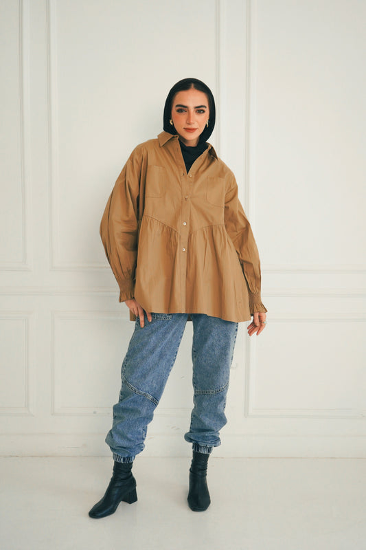 The Luna Shirt - Brown