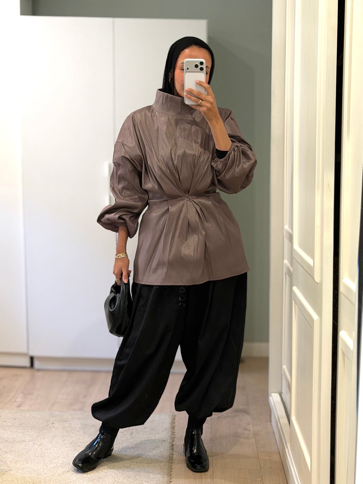 Bonbon Blouse | Beige greyish