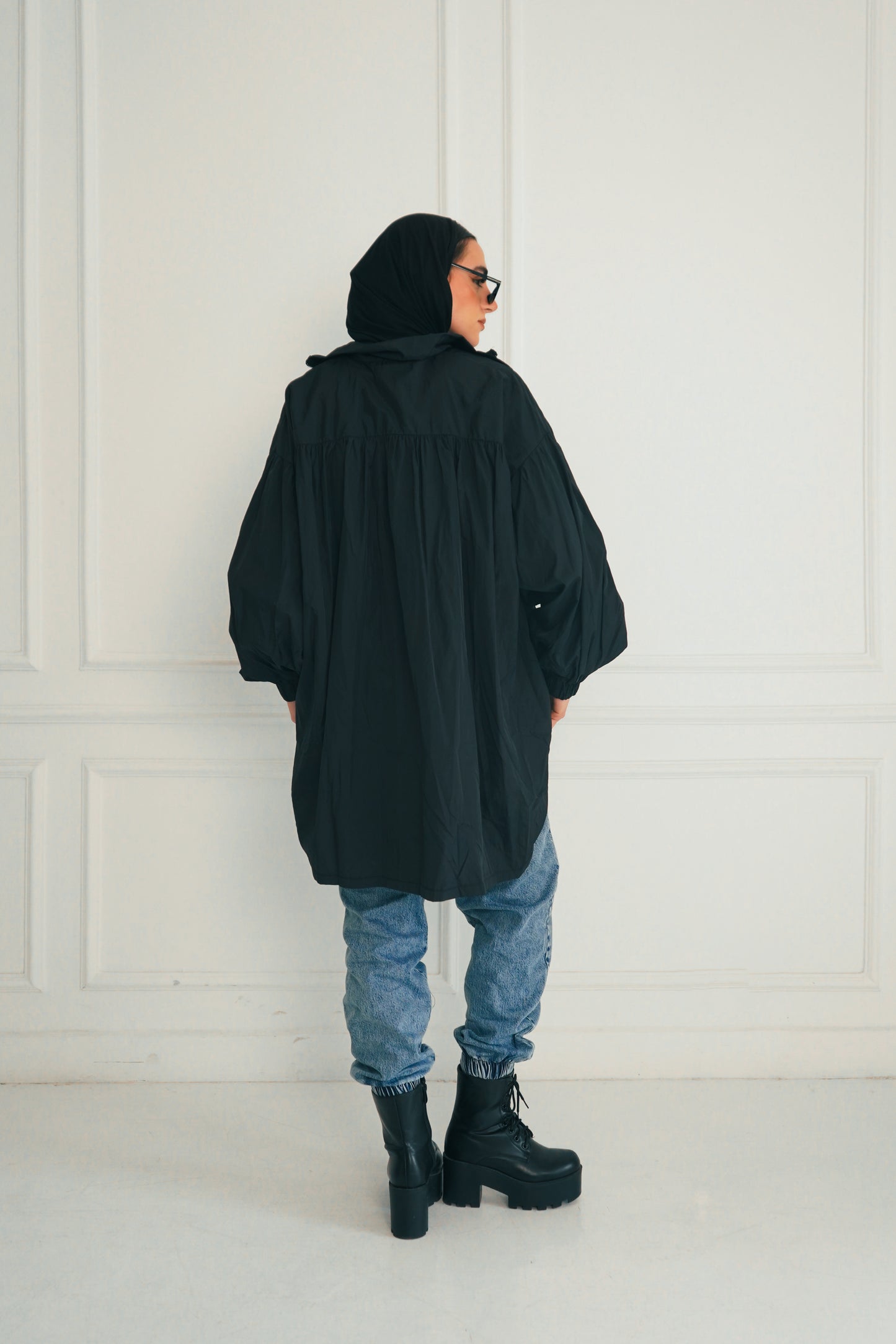 Crinkle Jacket - Black
