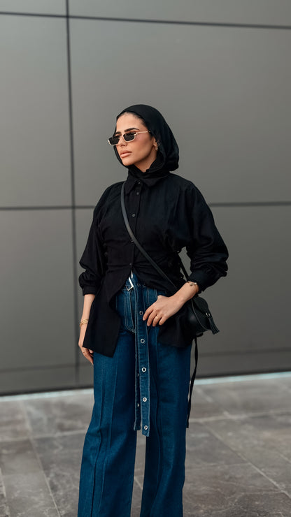 String Shirt - Black