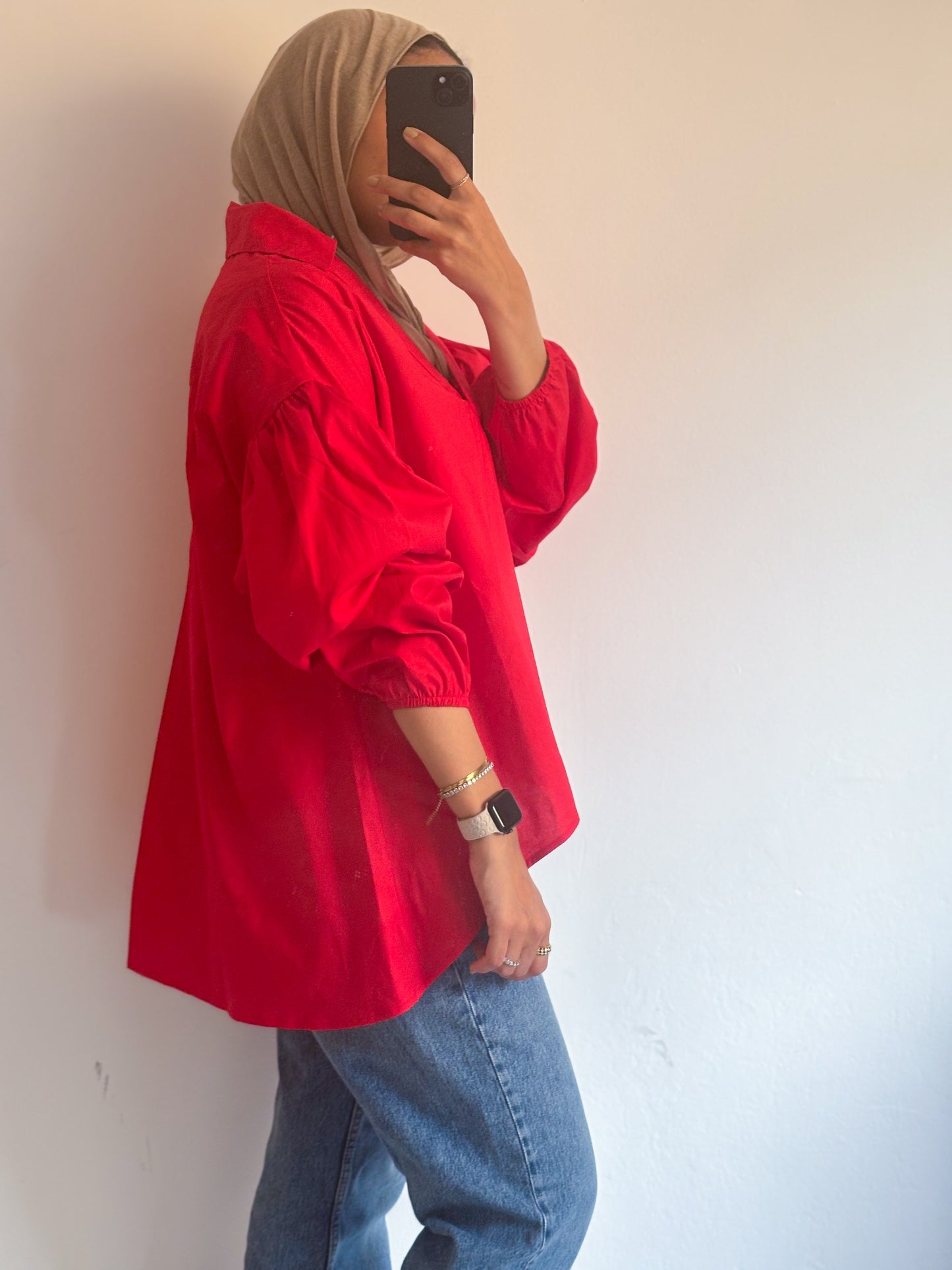 Elara Shirt - Red